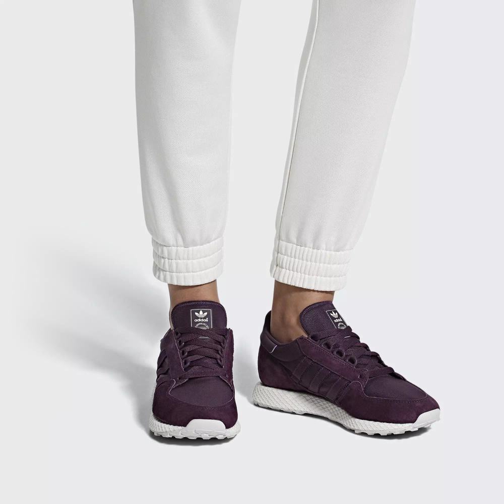 Adidas Forest Grove Tenis Rojos Para Mujer (MX-22220)